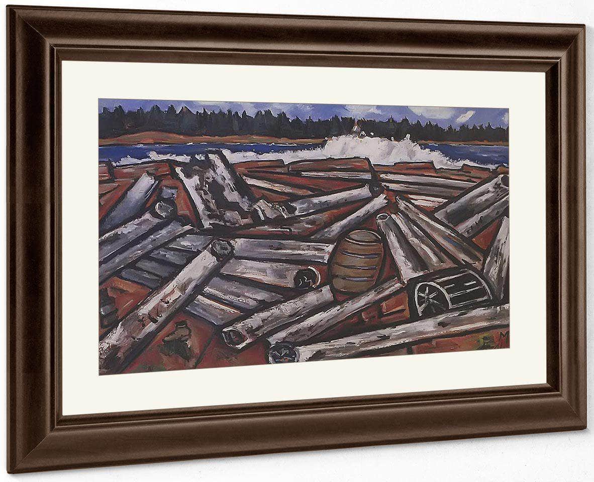 Log Jam Penobscot Bay By Marsden Hartley Fine Art Print