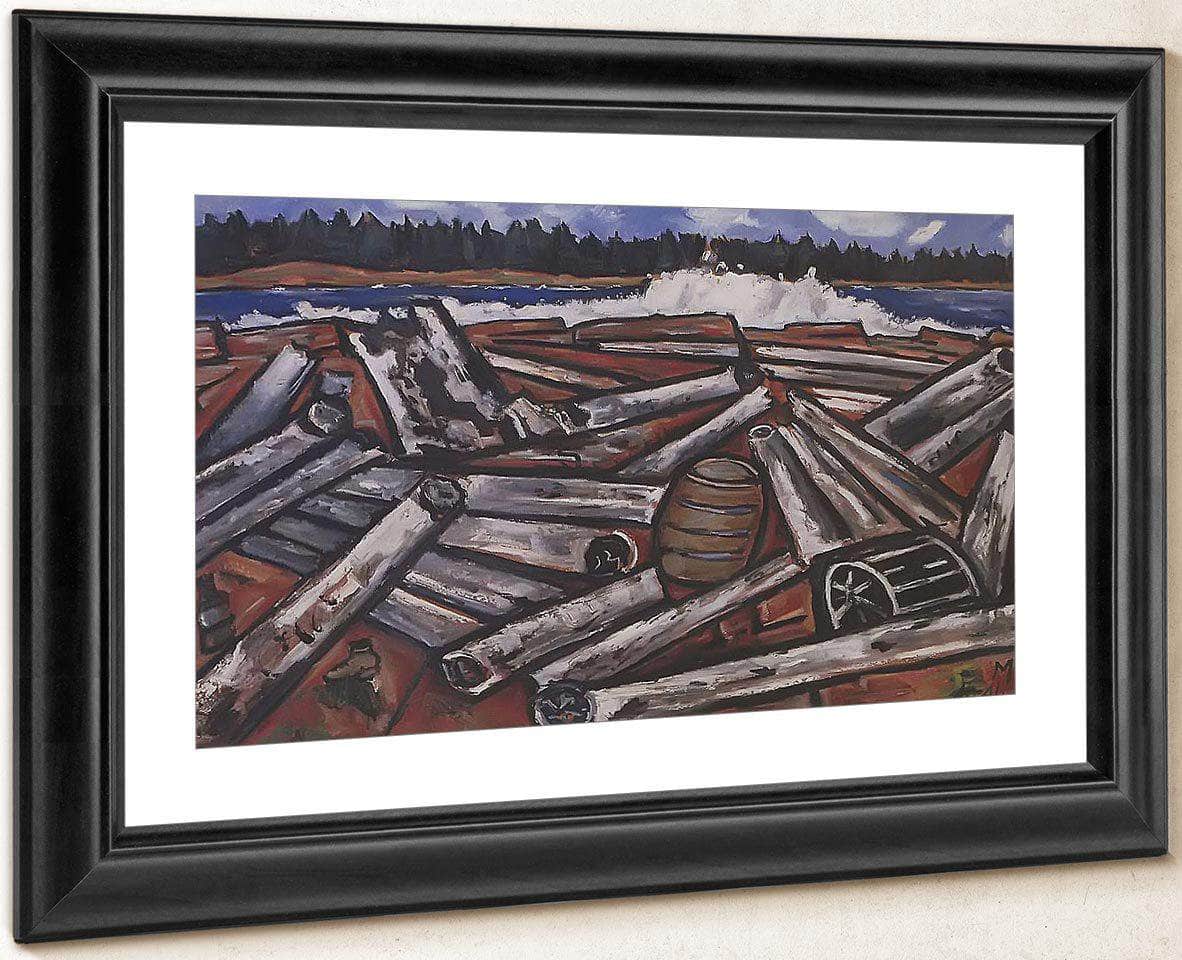 Log Jam Penobscot Bay By Marsden Hartley Fine Art Print