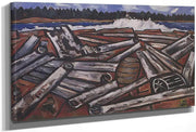 Log Jam Penobscot Bay By Marsden Hartley Fine Art Print