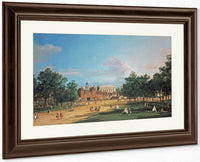 London  The Old Horse Guards And The Banqueting Hall By Canaletto Fine Art Print