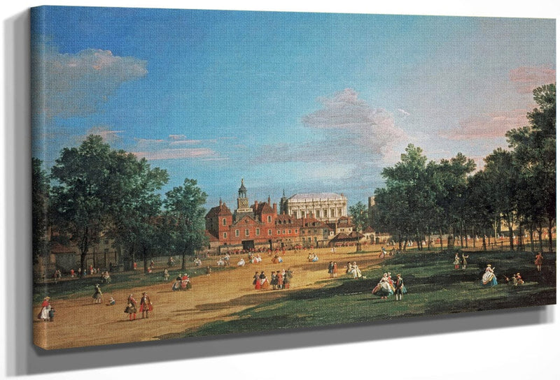London  The Old Horse Guards And The Banqueting Hall By Canaletto Fine Art Print