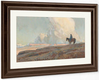 Lone Indian Gazing Across The Plains By Maynard Dixon Fine Art Print