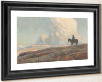 Lone Indian Gazing Across The Plains By Maynard Dixon Fine Art Print