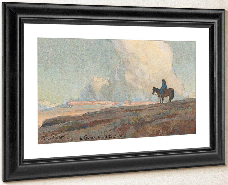 Lone Indian Gazing Across The Plains By Maynard Dixon Fine Art Print
