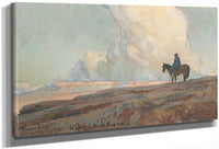 Lone Indian Gazing Across The Plains By Maynard Dixon Fine Art Print