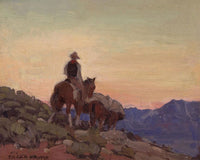 Lone Packer By  Edgar Payne Fine Art Print
