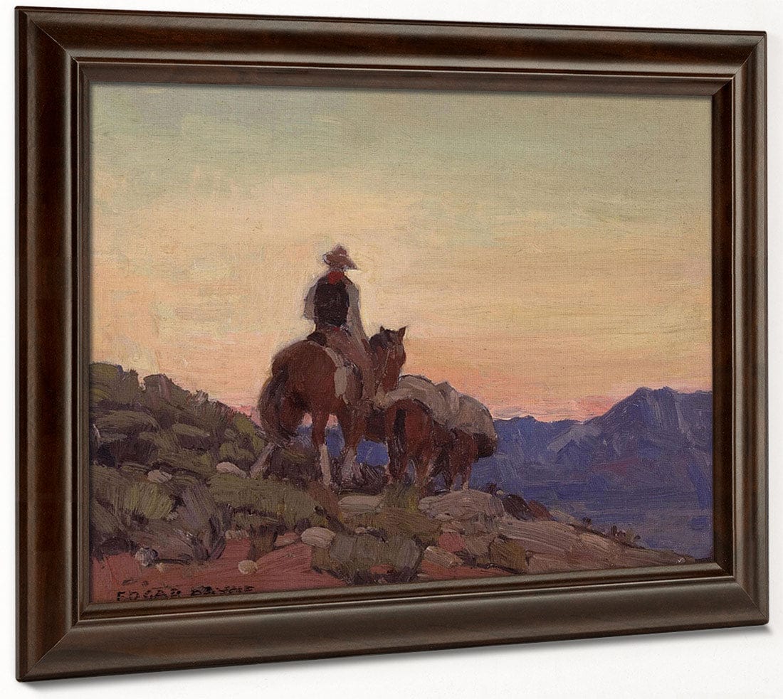 Lone Packer By  Edgar Payne Fine Art Print