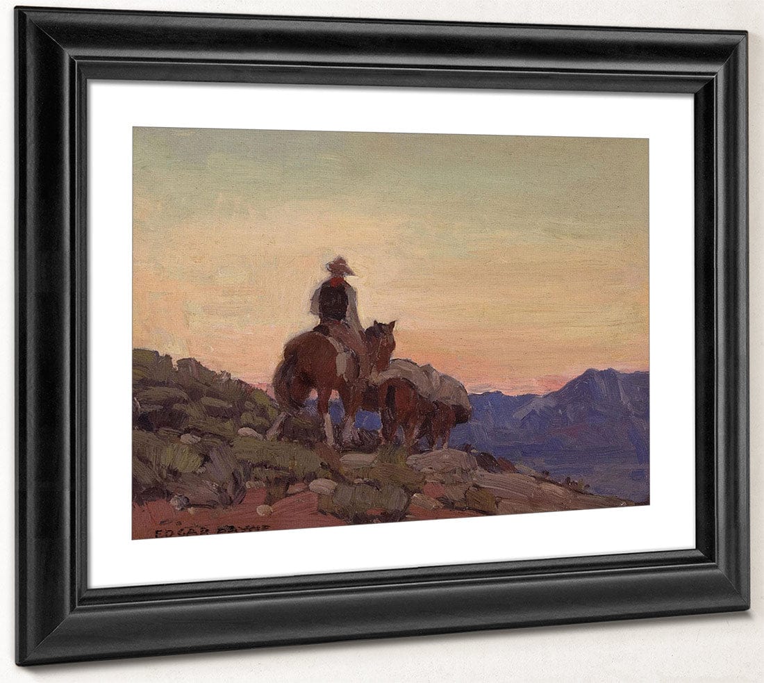 Lone Packer By  Edgar Payne Fine Art Print