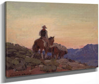 Lone Packer By  Edgar Payne Fine Art Print