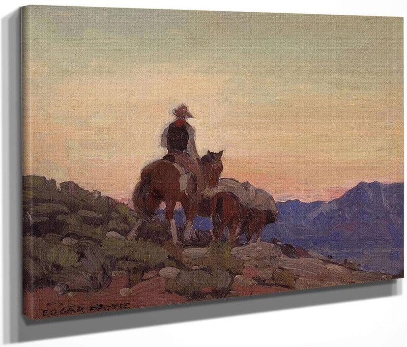 Lone Packer By  Edgar Payne Fine Art Print