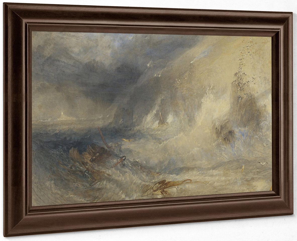 Long Ship's Lighthouse Land's End By Joseph Mallord William Turner Fine Art Print