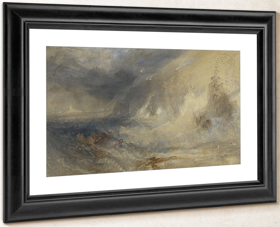 Long Ship's Lighthouse Land's End By Joseph Mallord William Turner Fine Art Print
