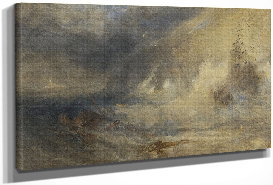 Long Ship's Lighthouse Land's End By Joseph Mallord William Turner Fine Art Print