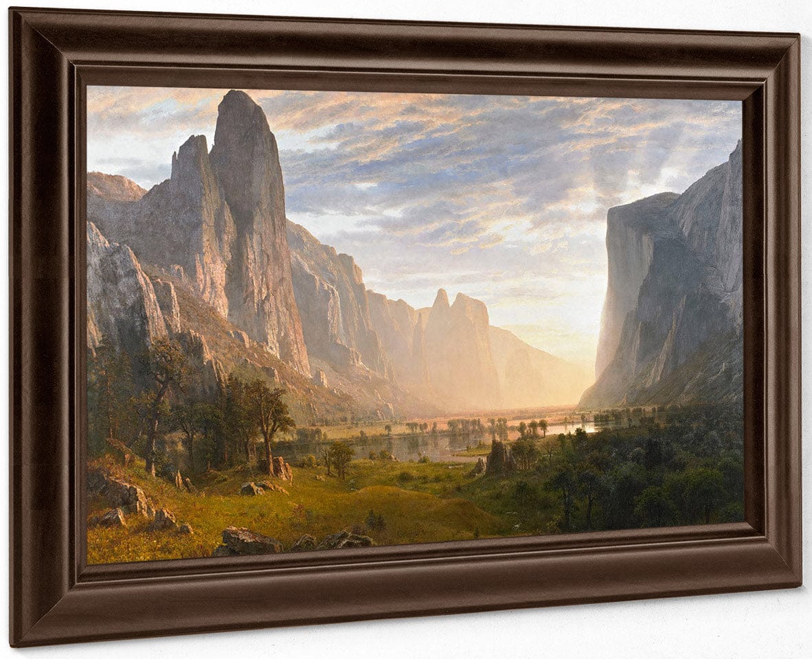 Looking Down Yosemite Valley California 1865 By Albert Bierstadt Fine Art Print