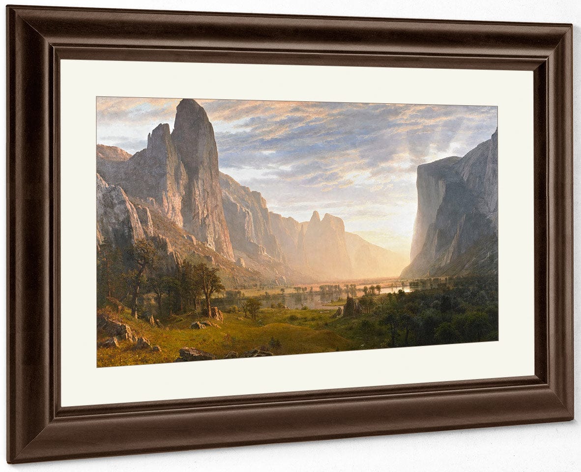 Looking Down Yosemite Valley California 1865 By Albert Bierstadt Fine Art Print