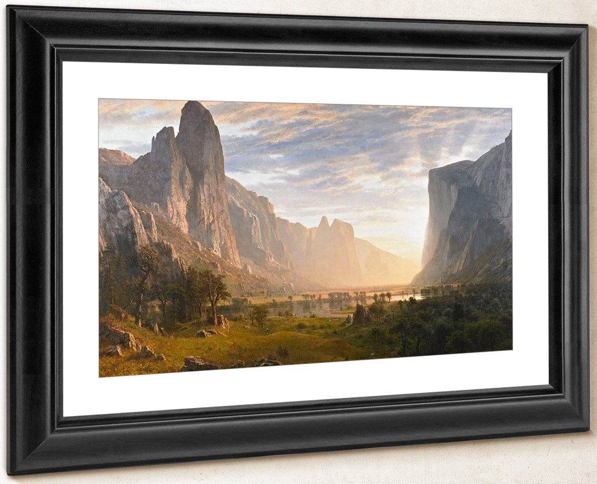Looking Down Yosemite Valley California 1865 By Albert Bierstadt Fine Art Print