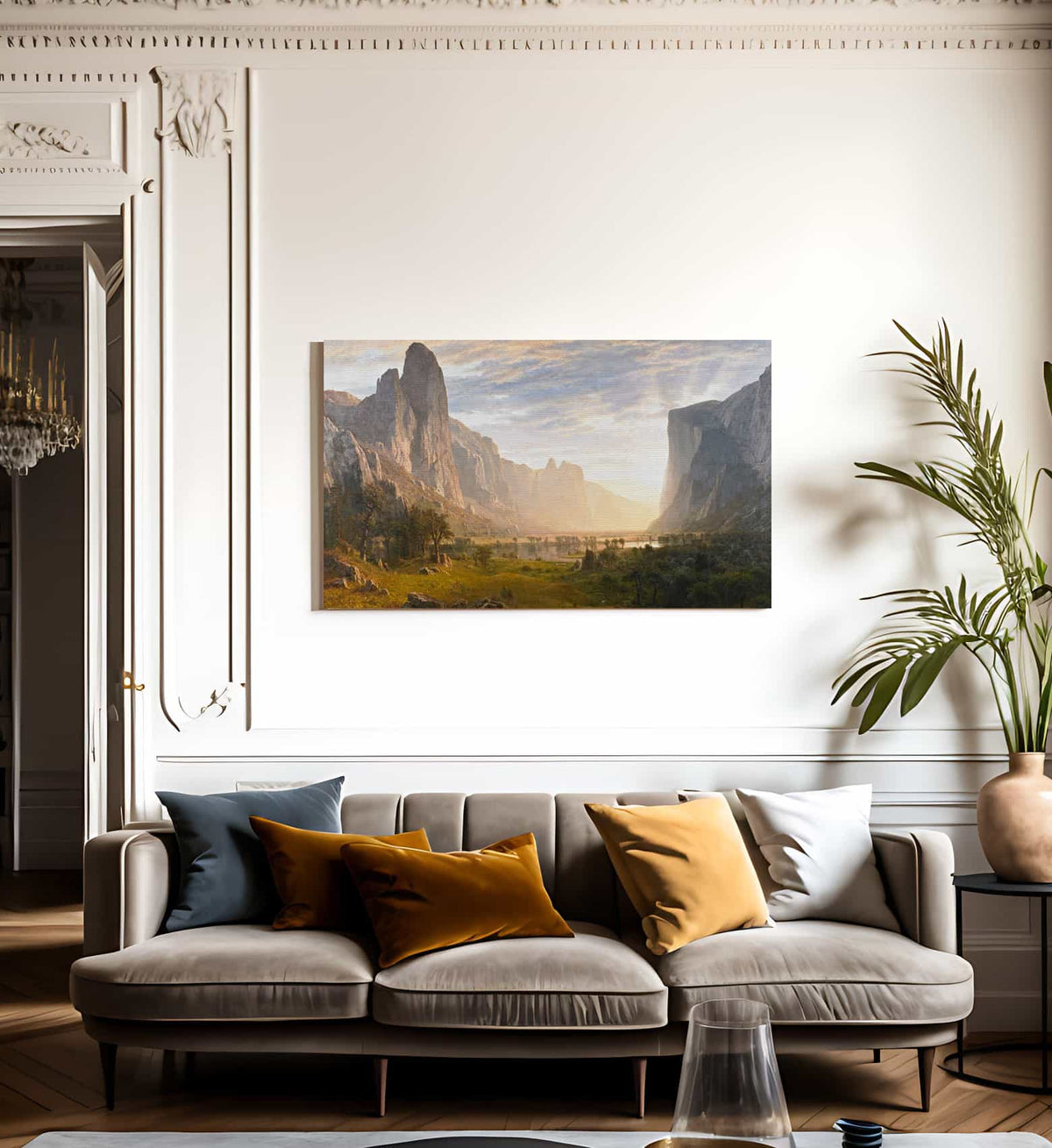 Looking Down Yosemite Valley California 1865 By Albert Bierstadt Fine Art Print