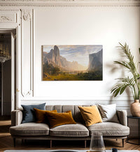 Looking Down Yosemite Valley California 1865 By Albert Bierstadt Fine Art Print