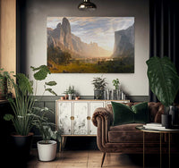 Looking Down Yosemite Valley California 1865 By Albert Bierstadt Fine Art Print