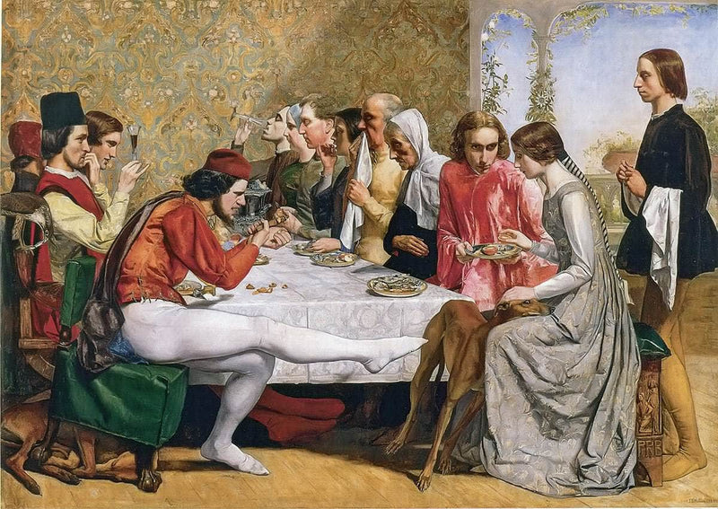 Lorenzo And Isabella by John Everett Millais Fine Art Print. Fine Art Print