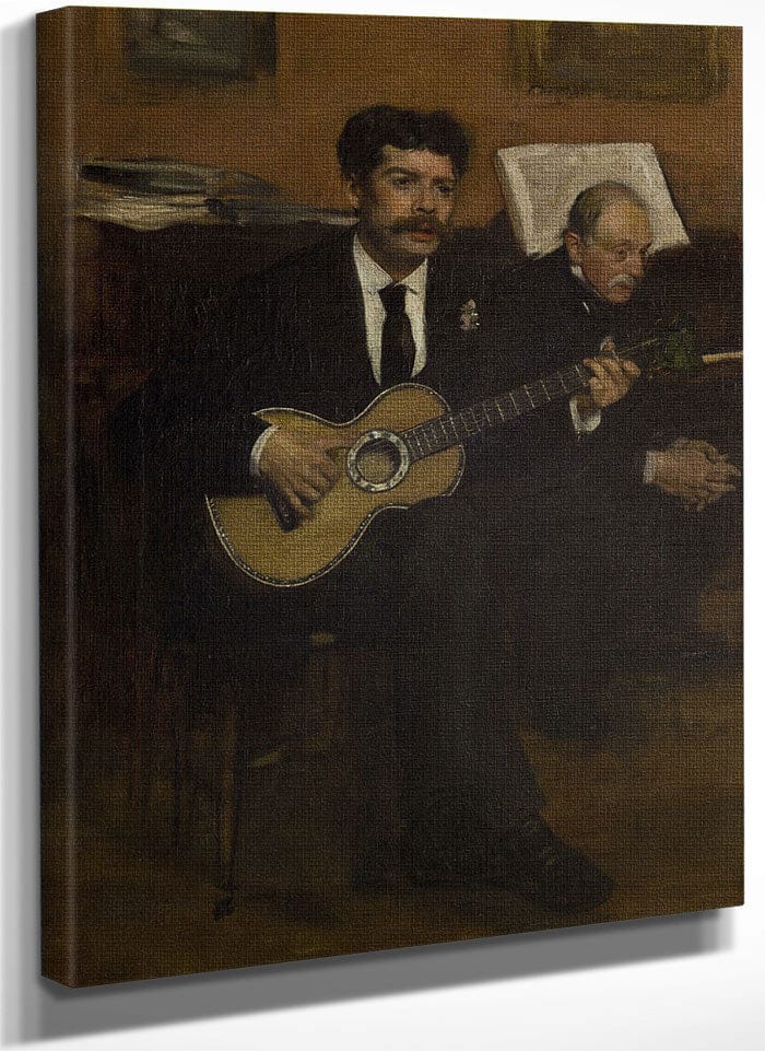 Lorenzo Pagans And Auguste De Gas By Edgar Degas Fine Art Print