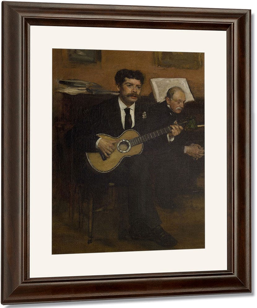 Lorenzo Pagans And Auguste De Gas By Edgar Degas Fine Art Print