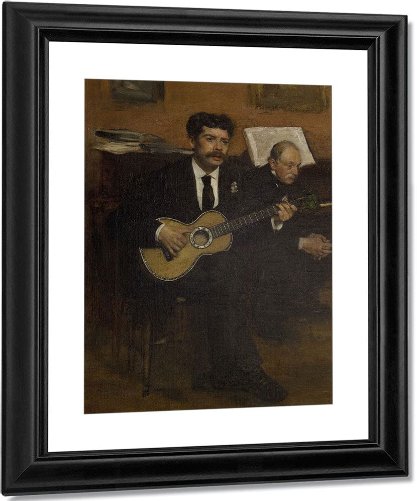 Lorenzo Pagans And Auguste De Gas By Edgar Degas Fine Art Print