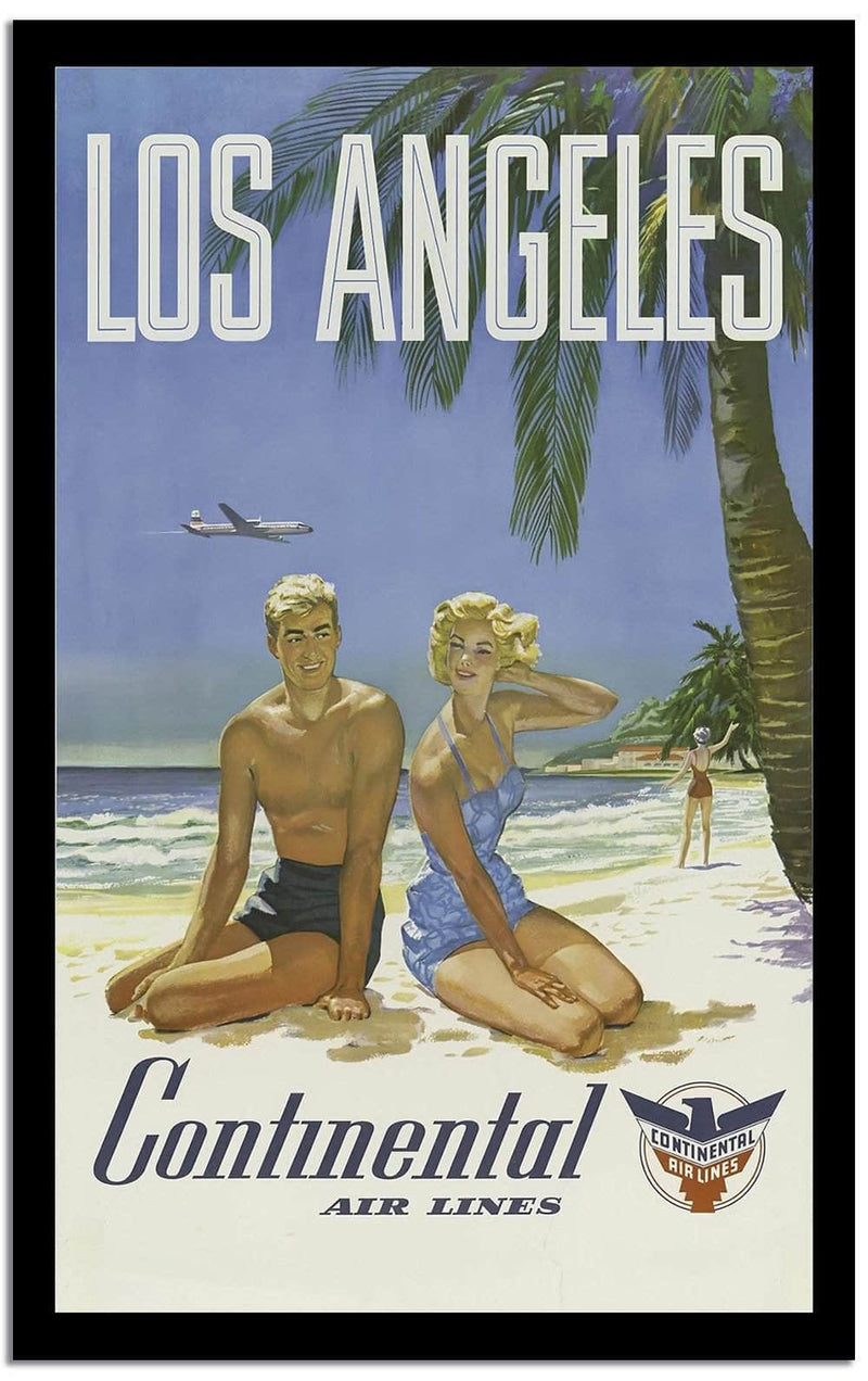 Los Angeles  Vintage Postera Fine Art Print