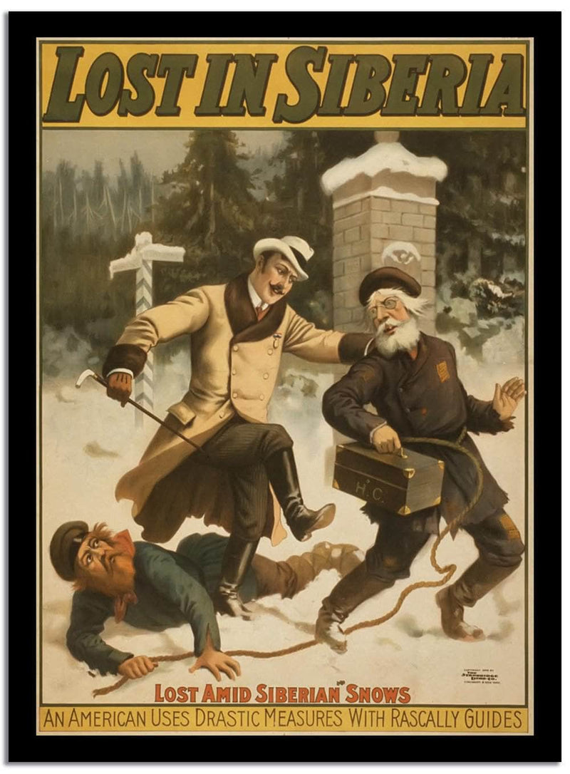 Lost In Siberia  Vintage Poster Fine Art Print