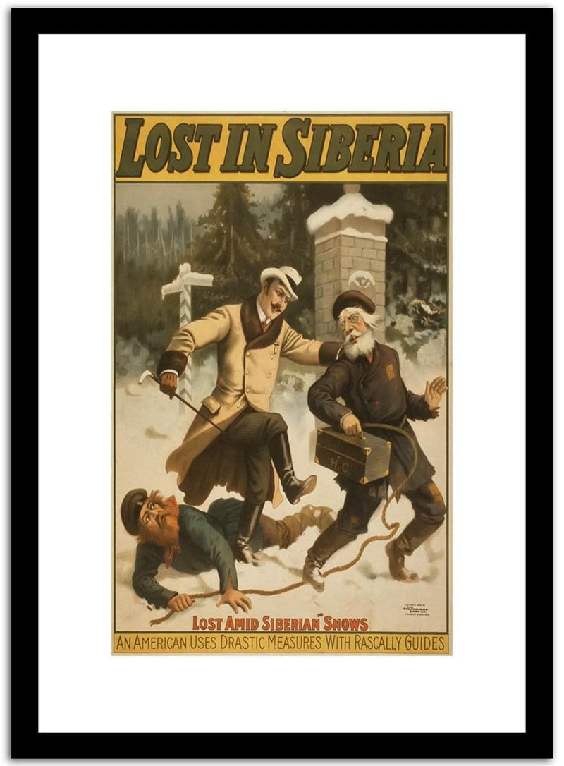 Lost In Siberia  Vintage Poster Fine Art Print