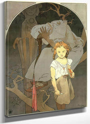 Lottery Of The Union Of Southwestern Moravia By Alphonse Mucha Fine Art Print