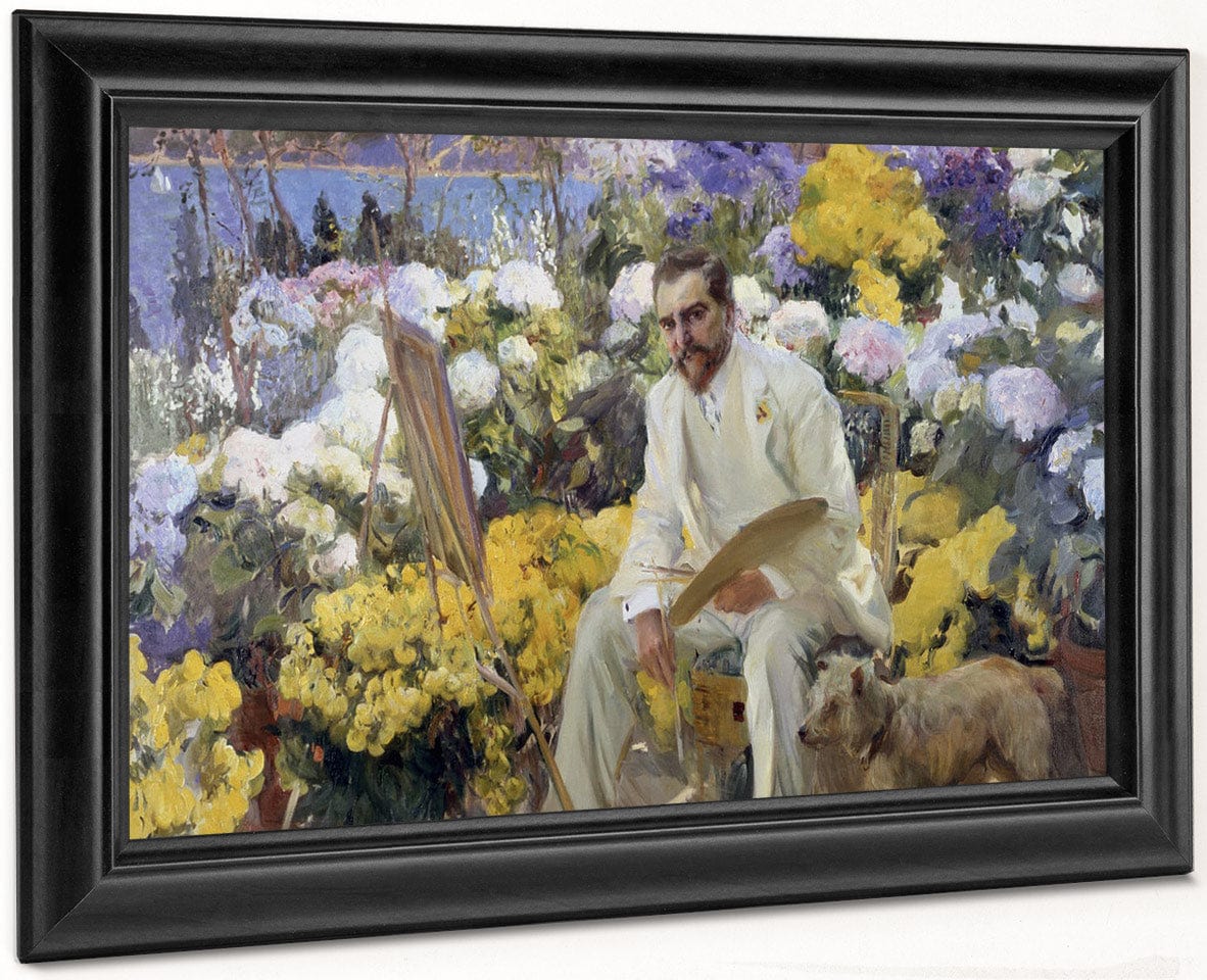 Louis Comfort Tiffany By Joaquin Sorolla Y Bastida Fine Art Print