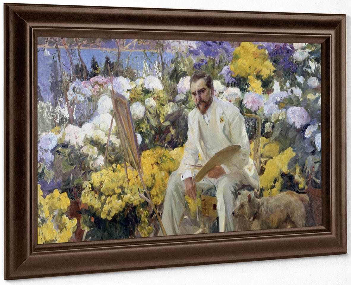Louis Comfort Tiffany By Joaquin Sorolla Y Bastida Fine Art Print