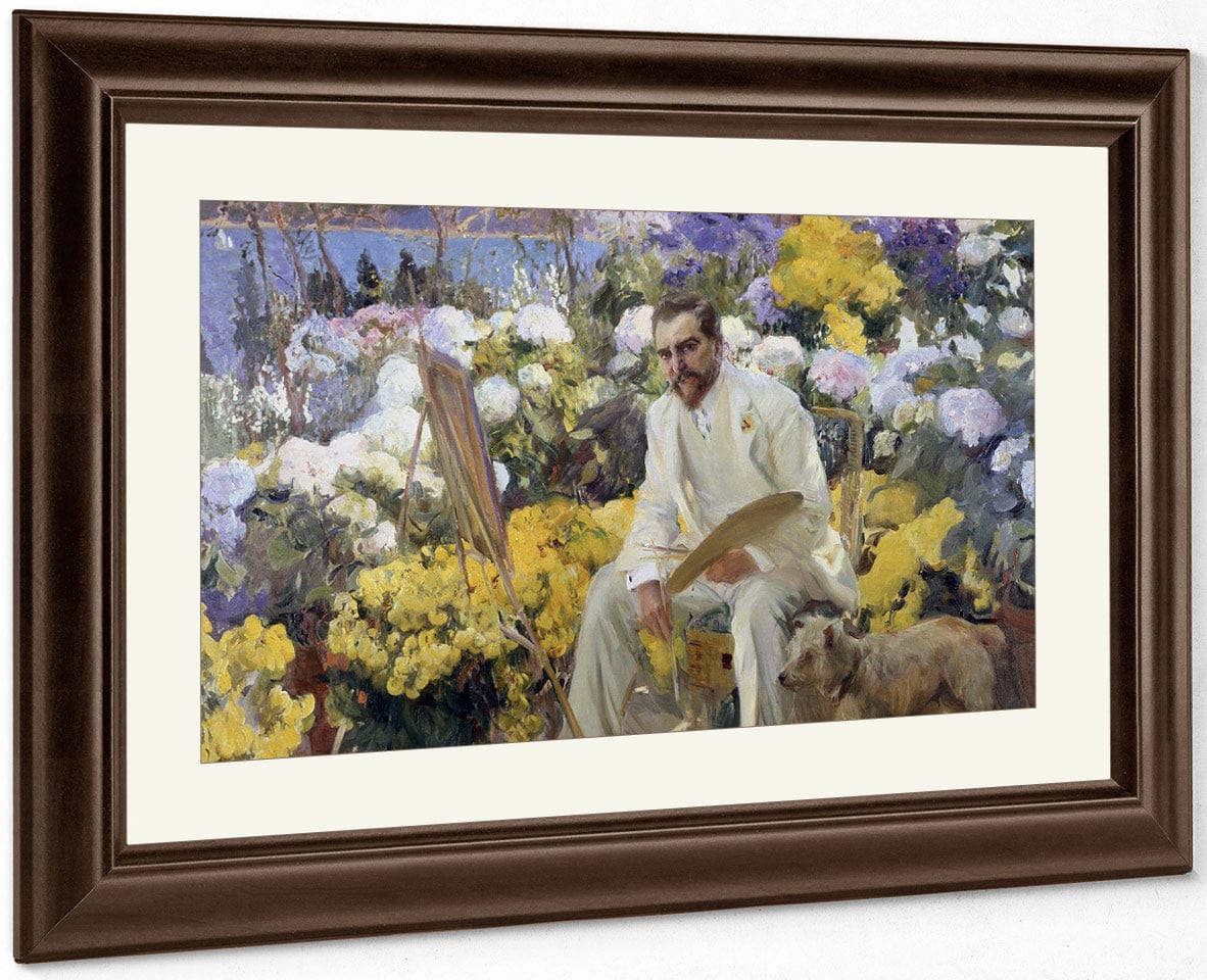 Louis Comfort Tiffany By Joaquin Sorolla Y Bastida Fine Art Print