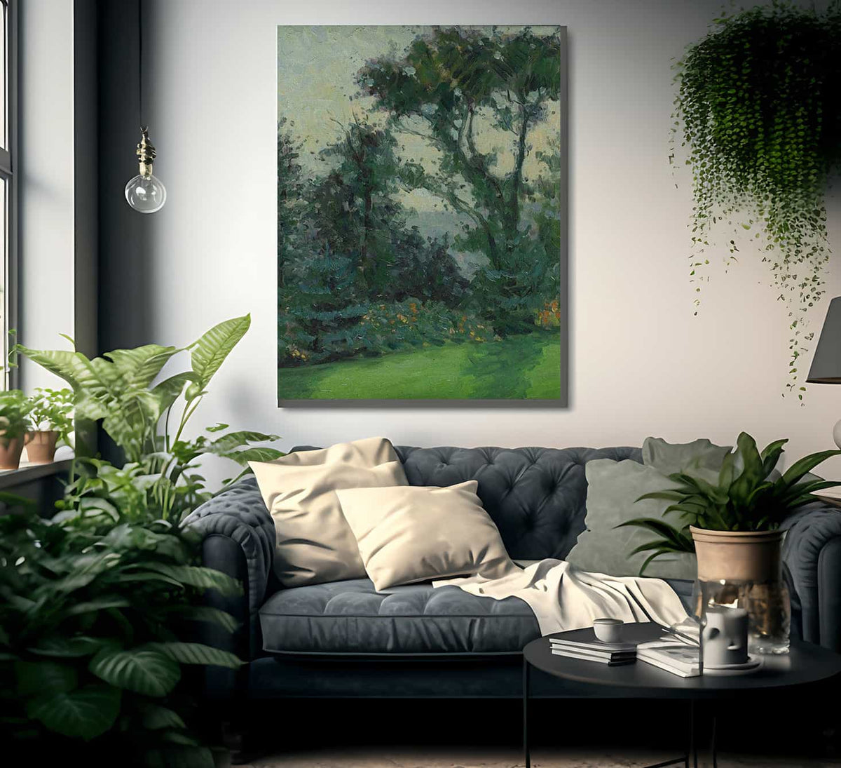 Louis Comfort Tiffanys Garden C. 1911 By Charles Ryan Fine Art Print