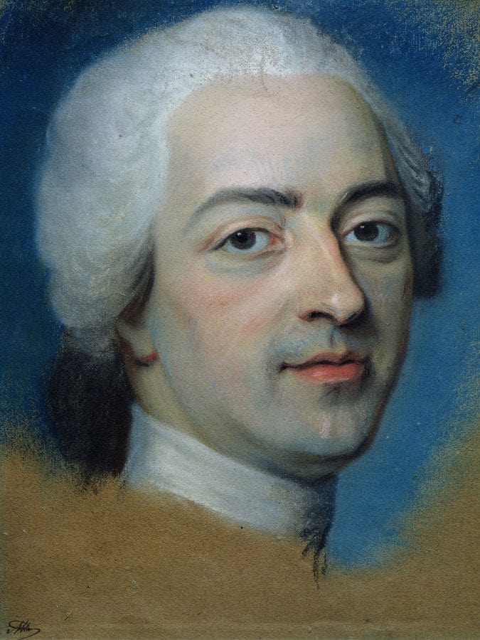 Louis Xv (1710 74) King Of France And Navarre By Maurice Quentin De La Tour Fine Art Print