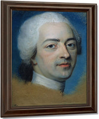 Louis Xv (1710 74) King Of France And Navarre By Maurice Quentin De La Tour Fine Art Print