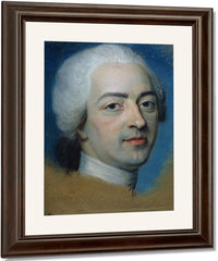 Louis Xv (1710 74) King Of France And Navarre By Maurice Quentin De La Tour Fine Art Print