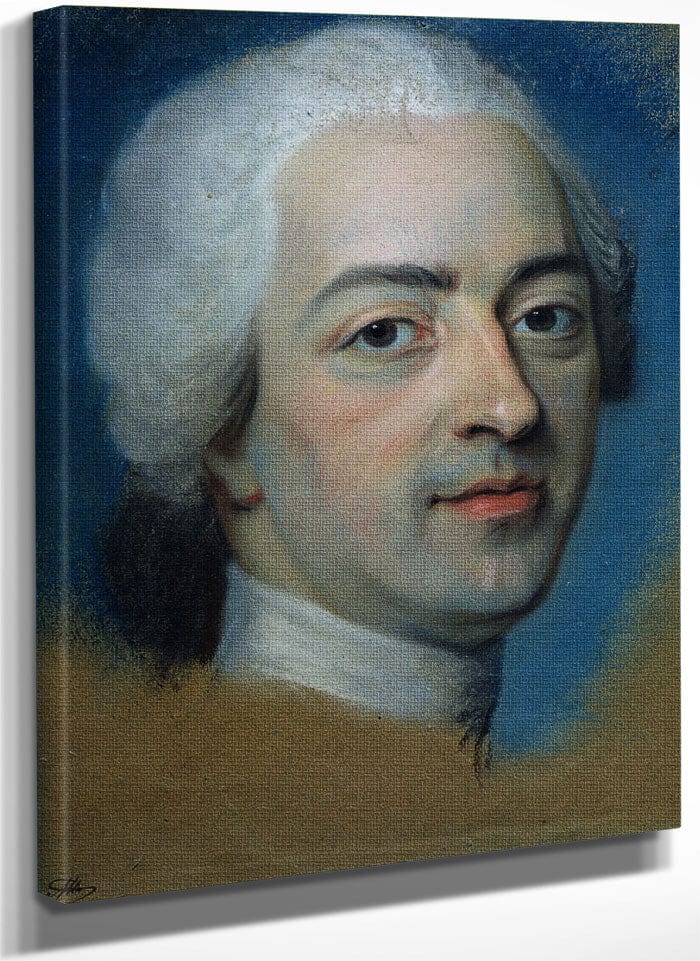 Louis Xv (1710 74) King Of France And Navarre By Maurice Quentin De La Tour Fine Art Print