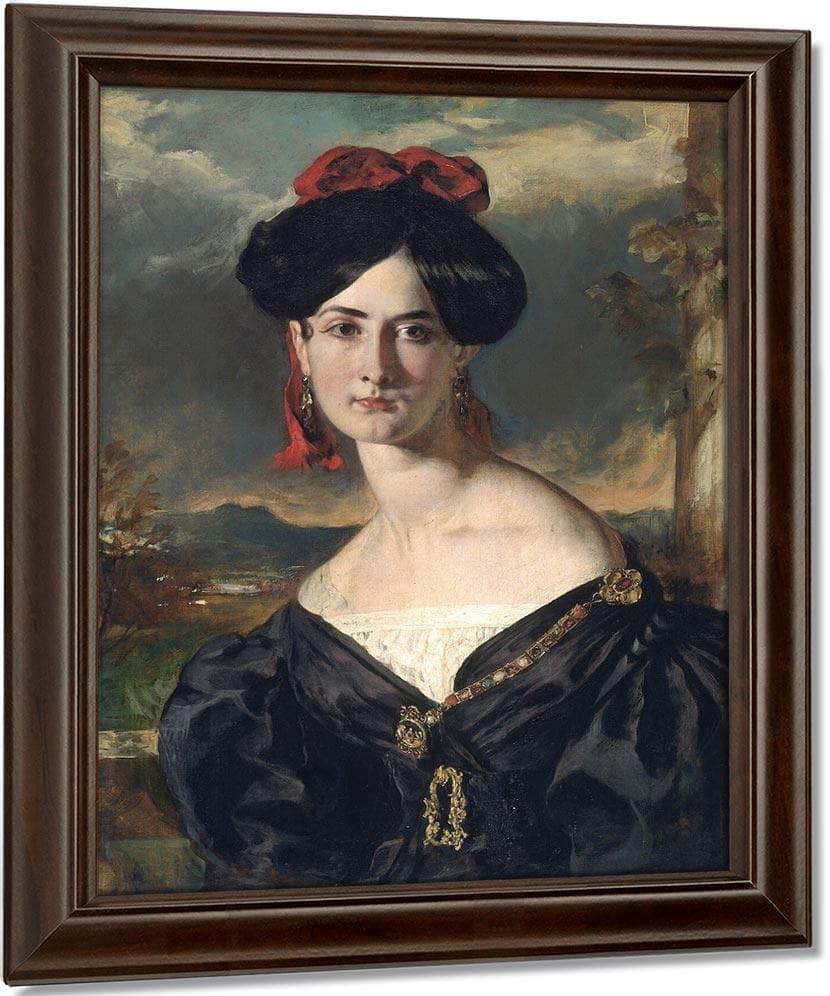 Louisa Elizabeth Vaughan, Born Rolls By William Etty Fine Art Print