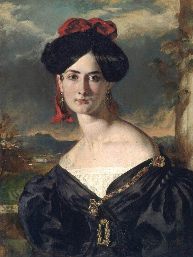 Louisa Elizabeth Vaughan, Born Rolls By William Etty Fine Art Print