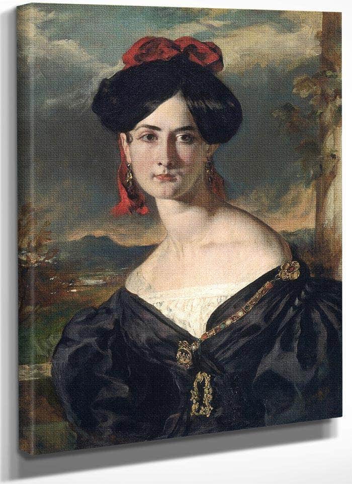 Louisa Elizabeth Vaughan, Born Rolls By William Etty Fine Art Print