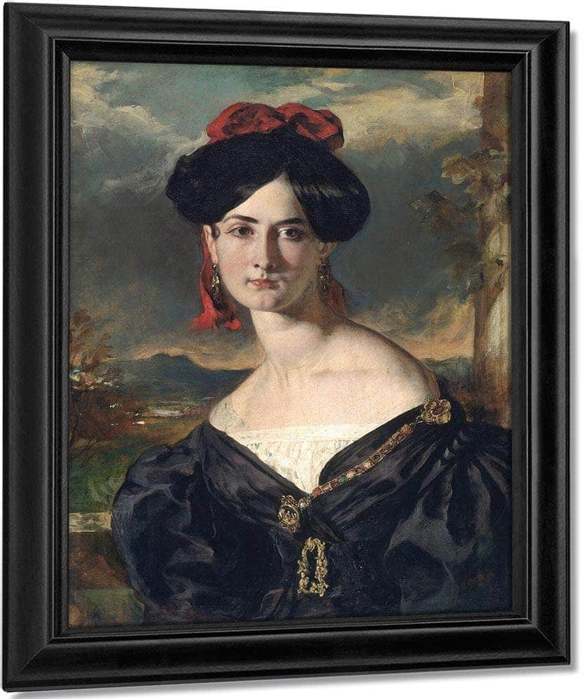 Louisa Elizabeth Vaughan, Born Rolls By William Etty Fine Art Print