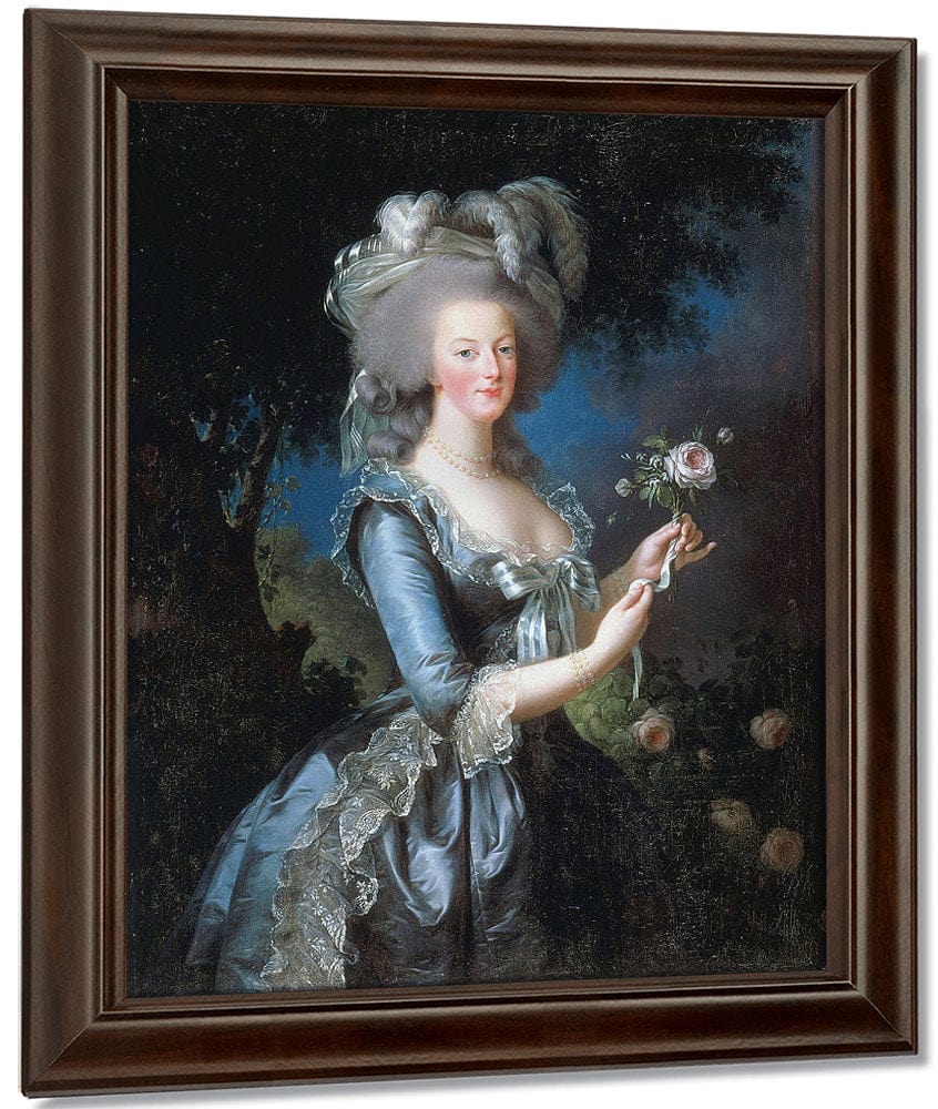 Louise Marie Antoinette With The Rose 1783 By Elisabeth Vigee Le Brun Fine Art Print