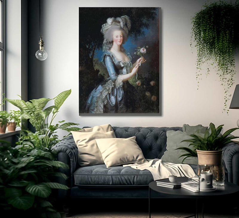 Louise Marie Antoinette With The Rose 1783 By Elisabeth Vigee Le Brun Fine Art Print