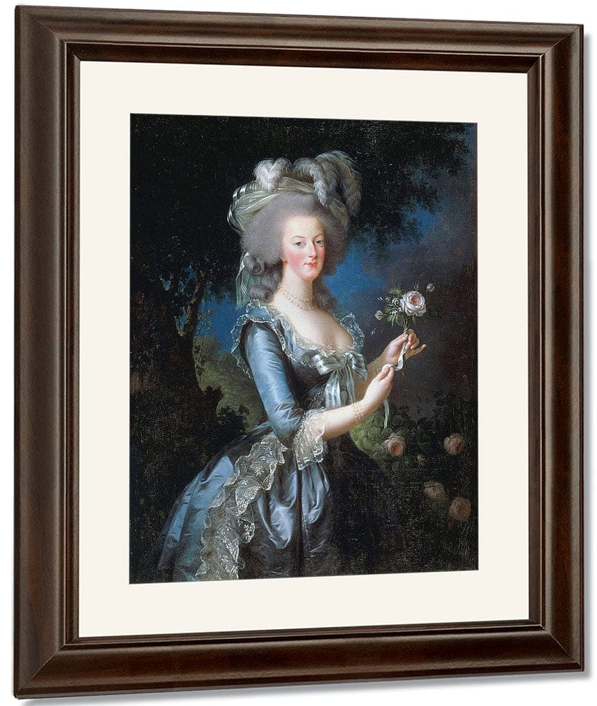 Louise Marie Antoinette With The Rose 1783 By Elisabeth Vigee Le Brun Fine Art Print