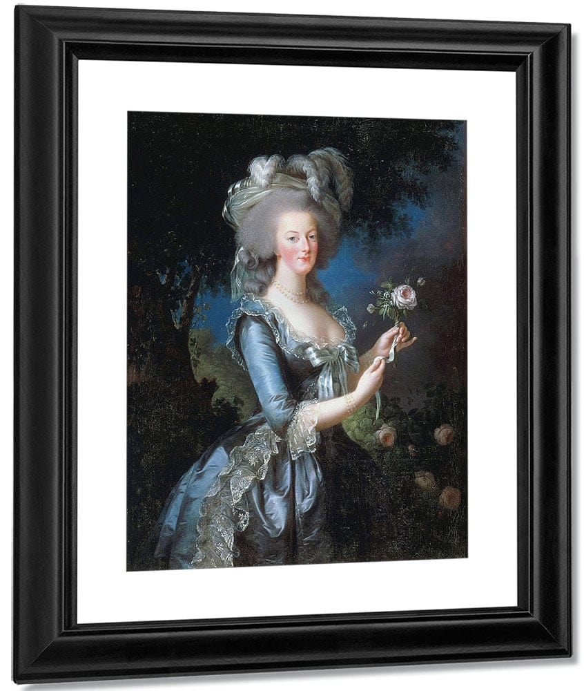 Louise Marie Antoinette With The Rose 1783 By Elisabeth Vigee Le Brun Fine Art Print