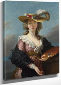 Louise Self Portrait In A Straw Hat 1782 By Elisabeth Vigee Le Brun Fine Art Print