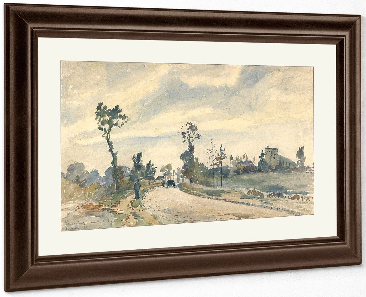 Louveciennes Route De Saint Germain By Camille Pissarro Fine Art Print