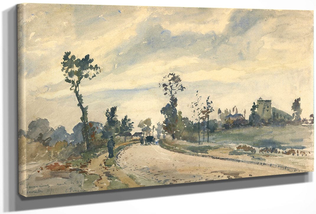 Louveciennes Route De Saint Germain By Camille Pissarro Fine Art Print